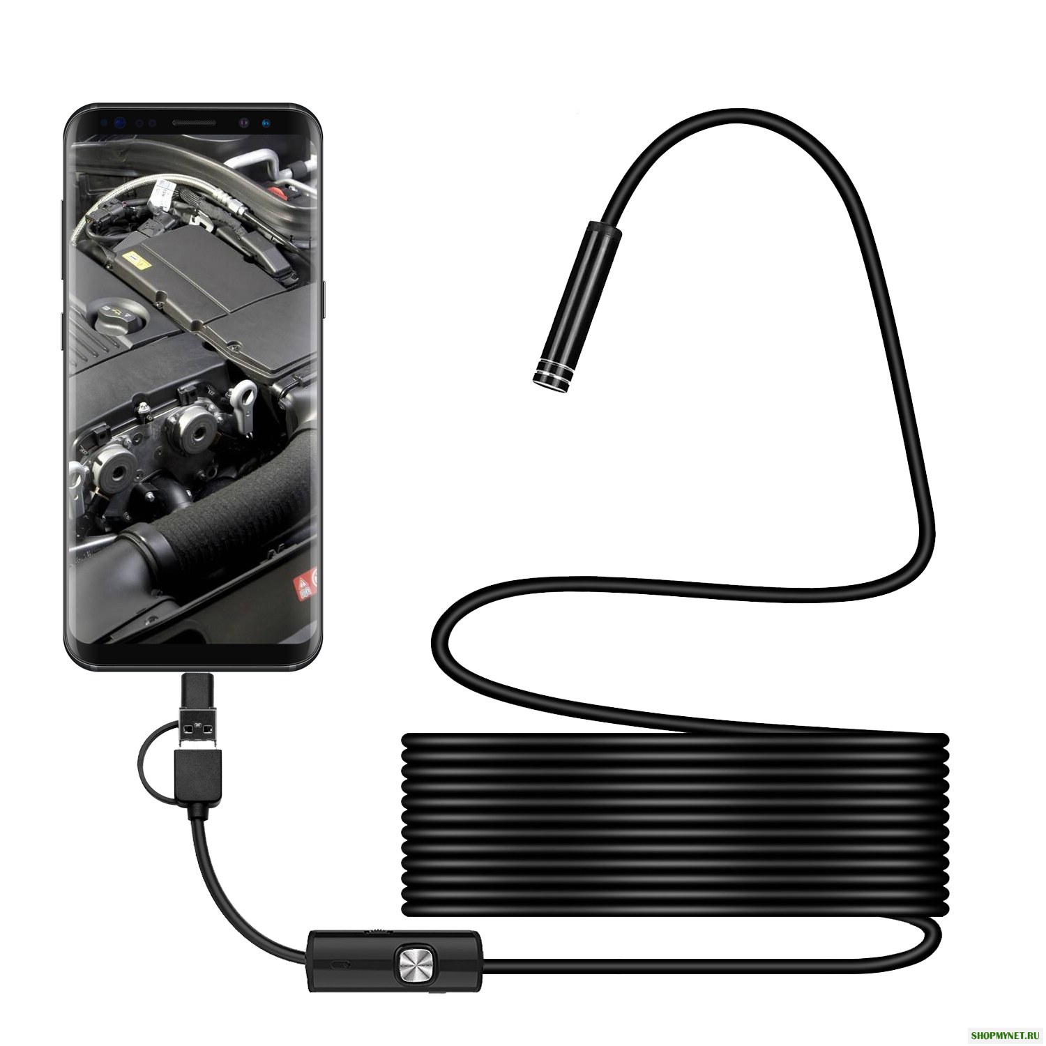 Bakeey 7MM Type-c USB Micro USB 3-in-1 Endorscope для Samsung S7 Xiaomi Redimi Note4 ПК PAD